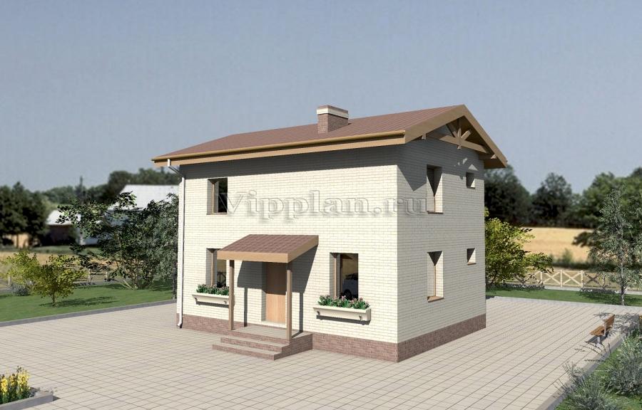 Проект двухэтажного жилого дома